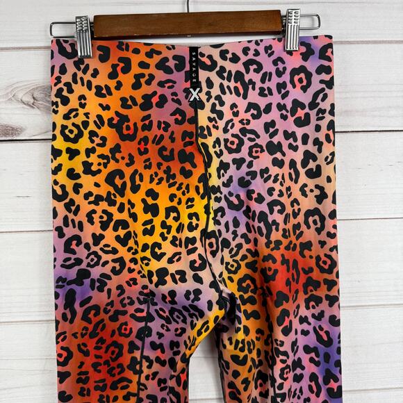 Savage X Fenty Animal‎ Print High Waisted Leggings Bright Colors Women's Large - Picture 3 of 8